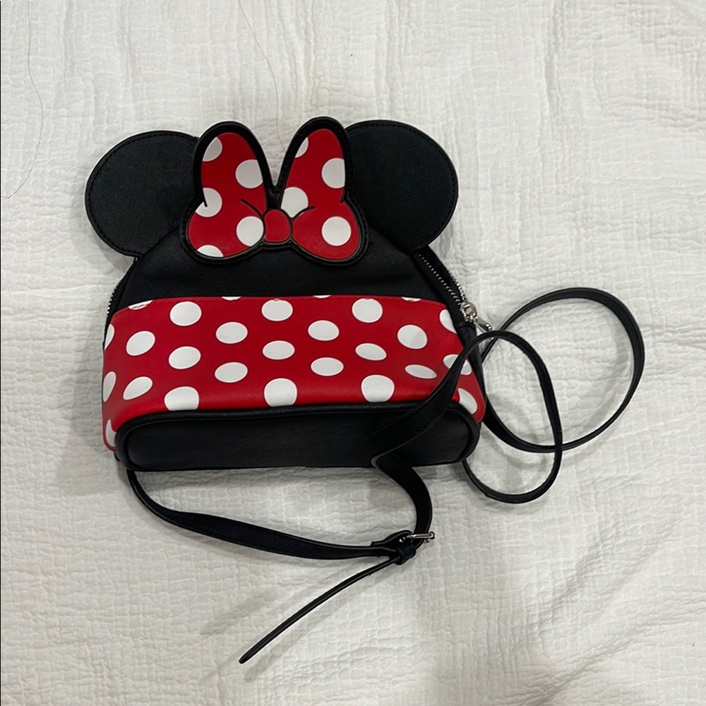 Disney Minnie Mouse Kids Cross Body Bag - Black and Red